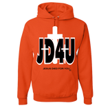 Official JD4U Classic Adult Hoodie - Jesus Died For You, Apparel for Life - JD4USTORE