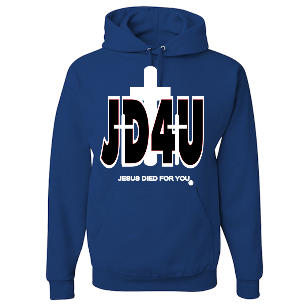 Official JD4U Classic Adult Hoodie - Jesus Died For You, Apparel for Life (WL) - JD4USTORE
