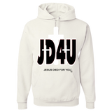 Official JD4U Classic Adult Hoodie - Jesus Died For You, Apparel for Life - JD4USTORE