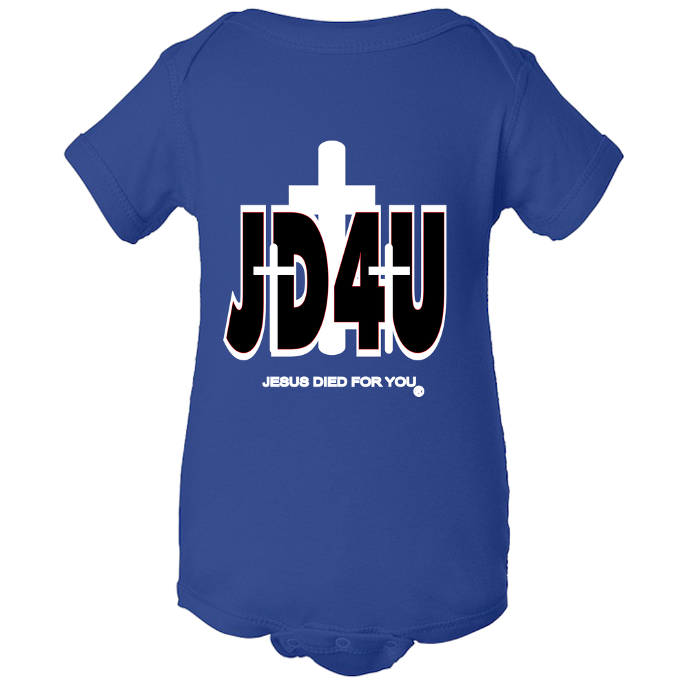 Official JD4U Classic Baby Body Suit - Jesus Died For You, Apparel for Life (WL) - JD4USTORE