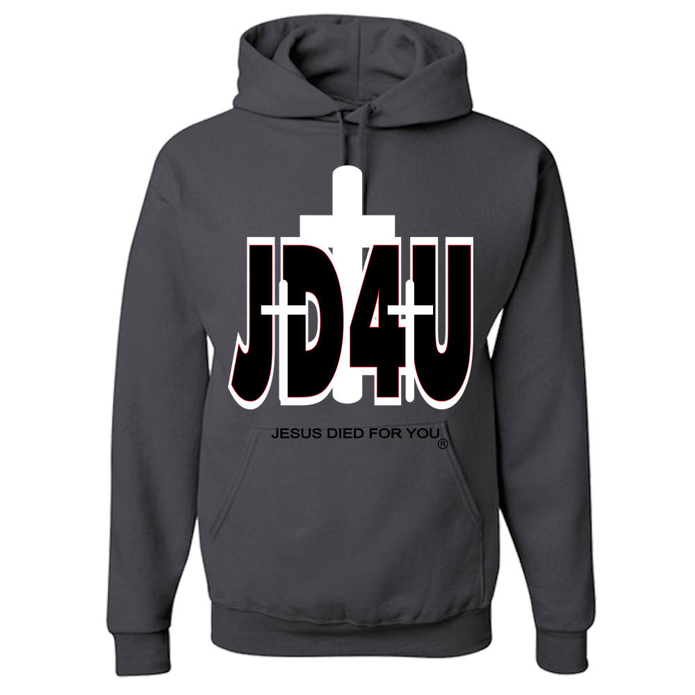 Official JD4U Classic Adult Hoodie - Jesus Died For You, Apparel for Life - JD4USTORE