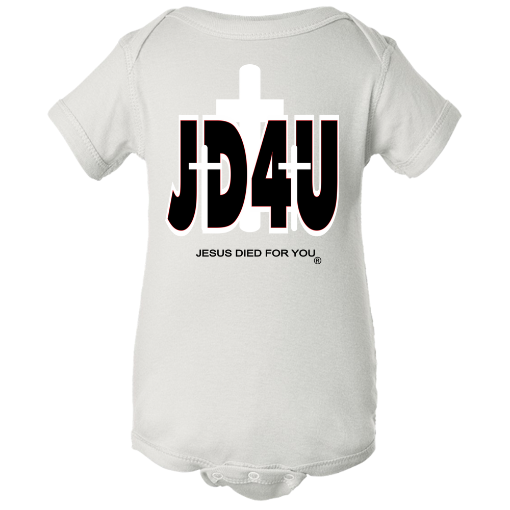 Official JD4U Classic Baby Body Suit - Jesus Died For You, Apparel for Life - JD4USTORE