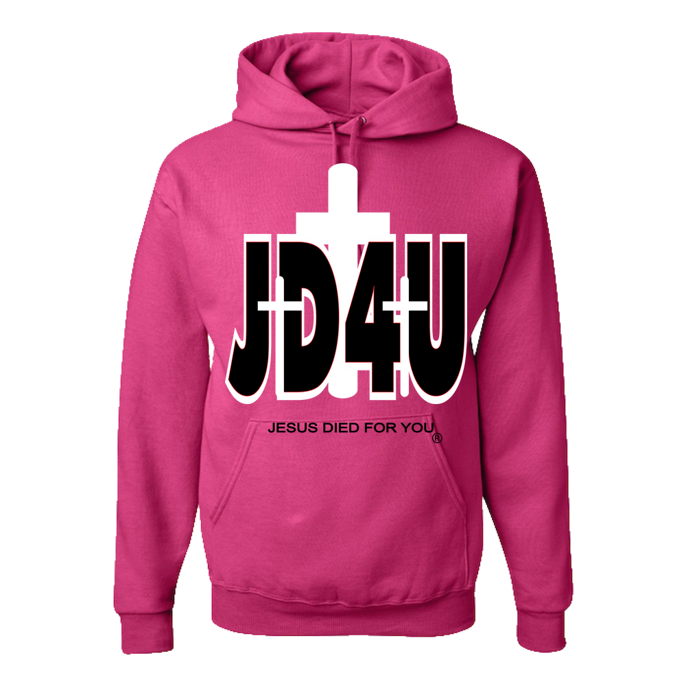 Official JD4U Classic Adult Hoodie - Jesus Died For You, Apparel for Life - JD4USTORE