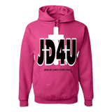 Official JD4U Classic Adult Hoodie - Jesus Died For You, Apparel for Life - JD4USTORE