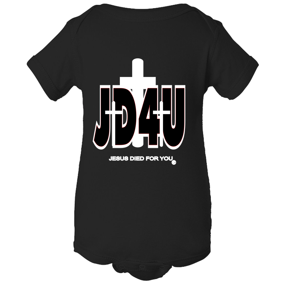 Official JD4U Classic Baby Body Suit - Jesus Died For You, Apparel for Life (WL) - JD4USTORE