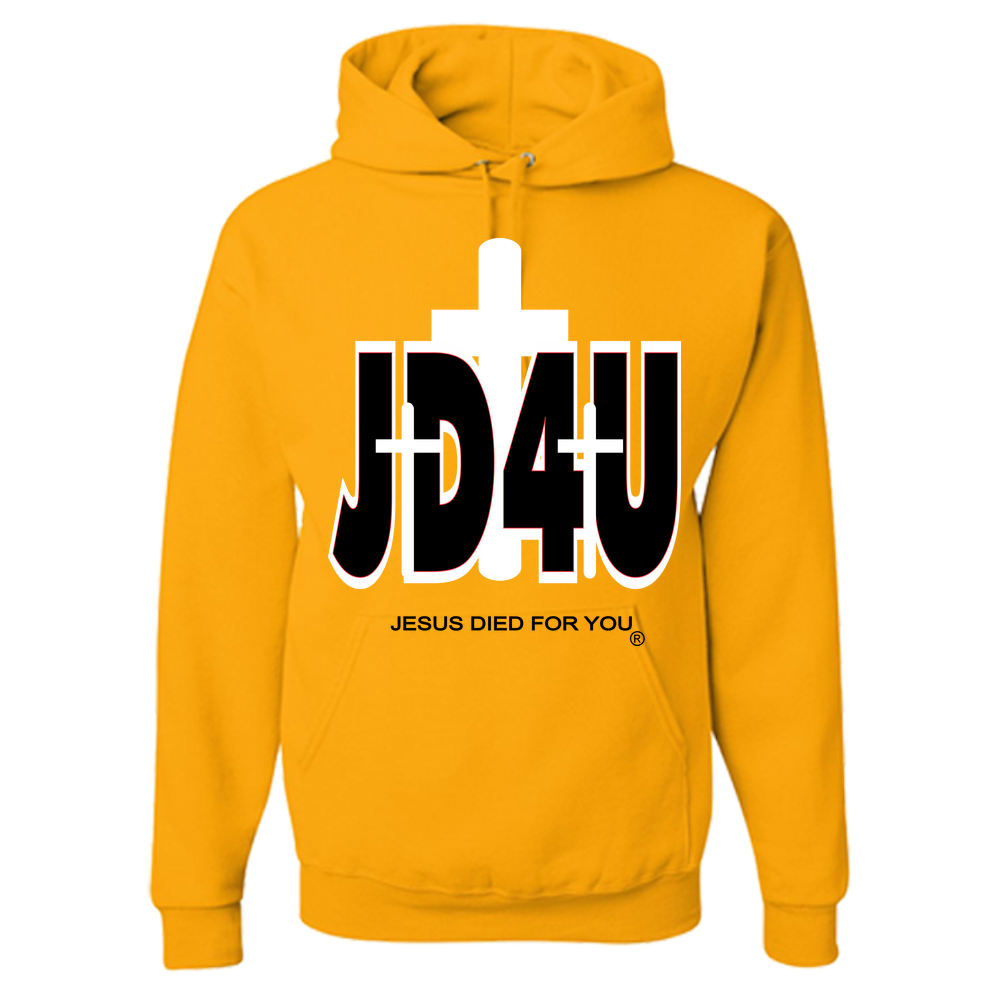 Official JD4U Classic Adult Hoodie - Jesus Died For You, Apparel for Life - JD4USTORE